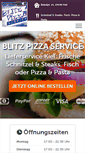 Mobile Screenshot of blitzpizza-service.de